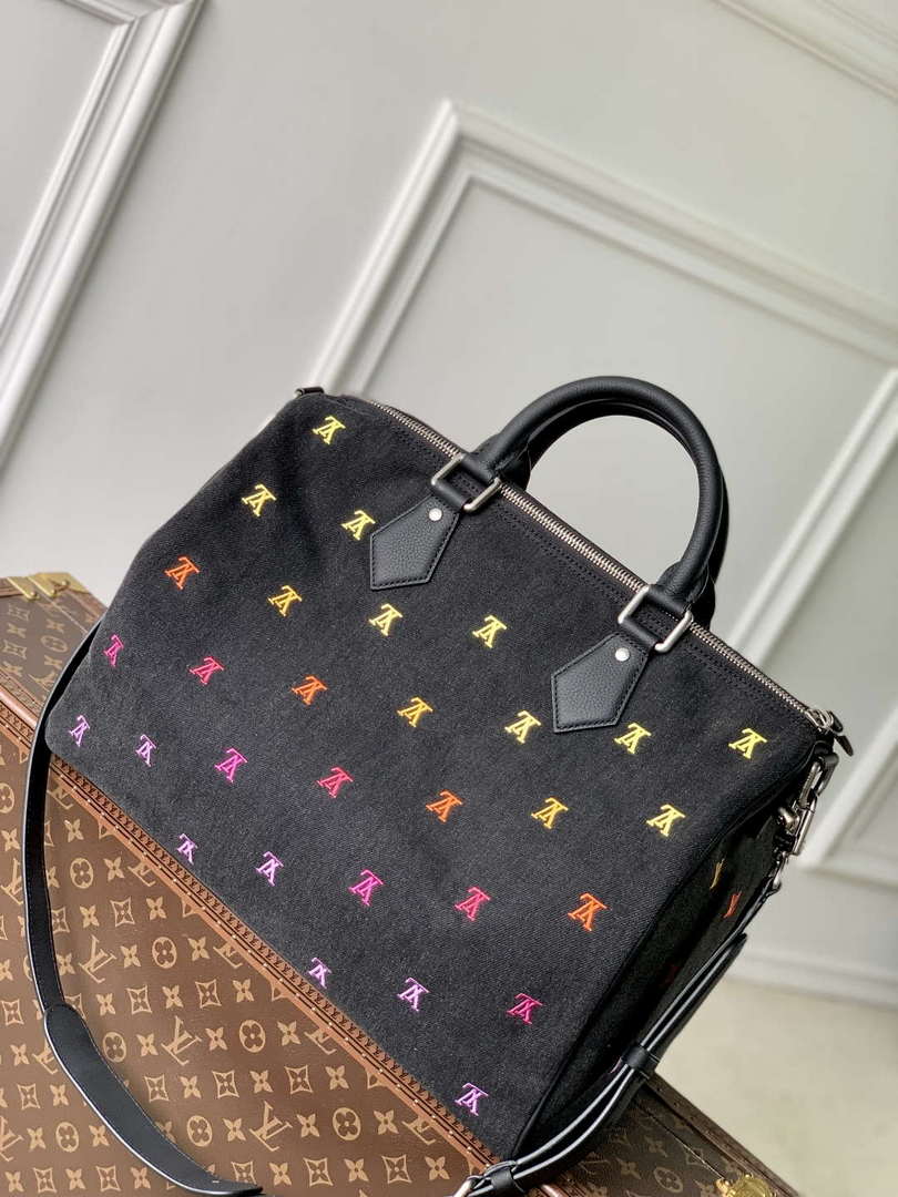 LV M14136 Louis Vuitton Speedy 40 Bandouliere Bag Gradient Orange