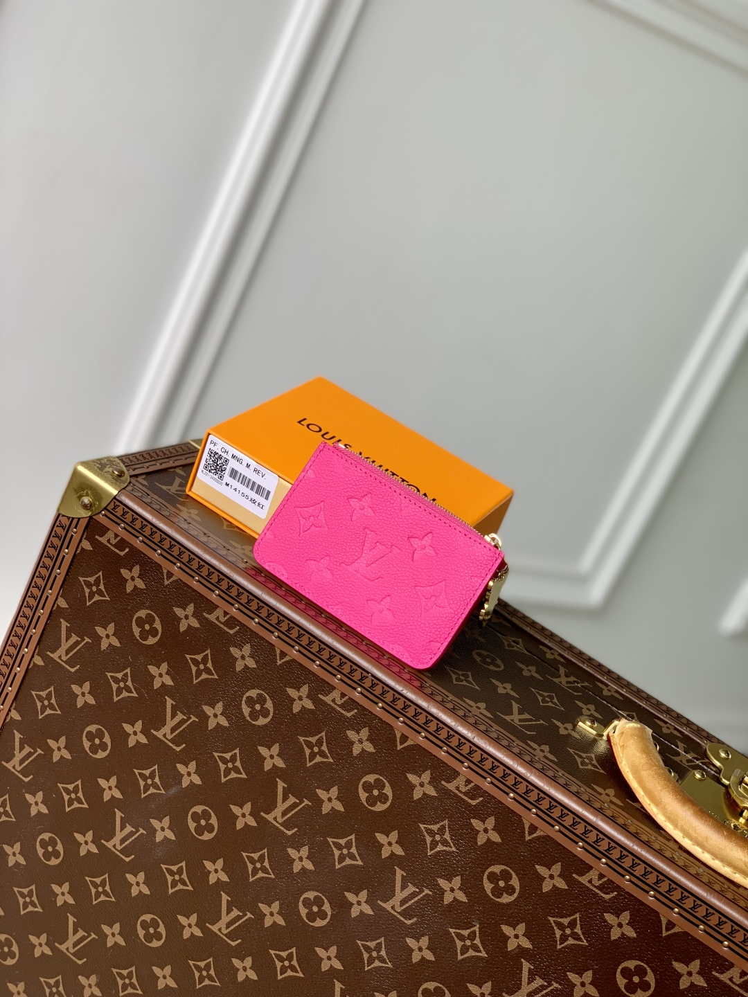 LV M14155 Louis Vuitton LV x TM Romy Card Holder Rose Red - Default Title - View 2