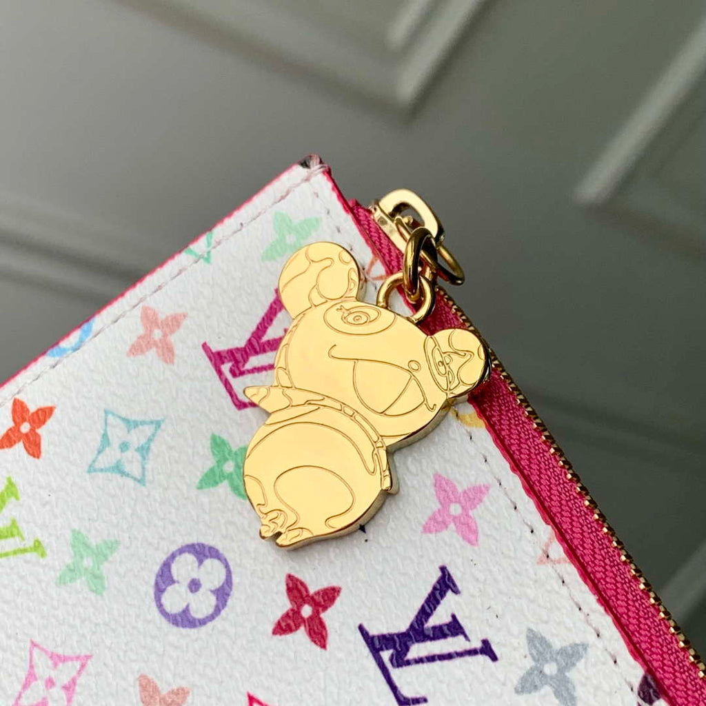 LV M14155 Louis Vuitton LV x TM Romy Card Holder Rose Red