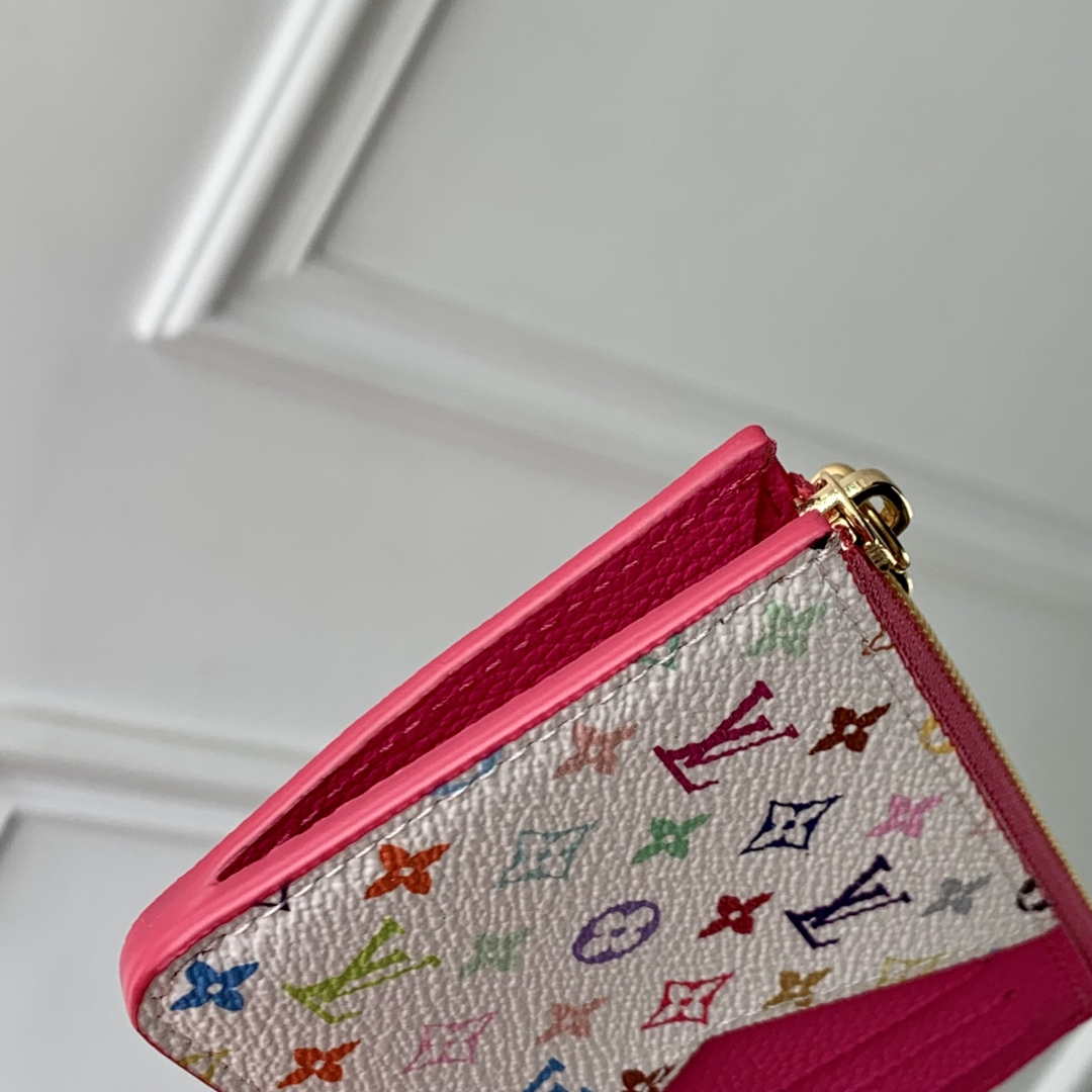 LV M14155 Louis Vuitton LV x TM Romy Card Holder Rose Red - Default Title - View 6
