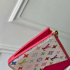 LV M14155 Louis Vuitton LV x TM Romy Card Holder Rose Red - Default Title - View 6