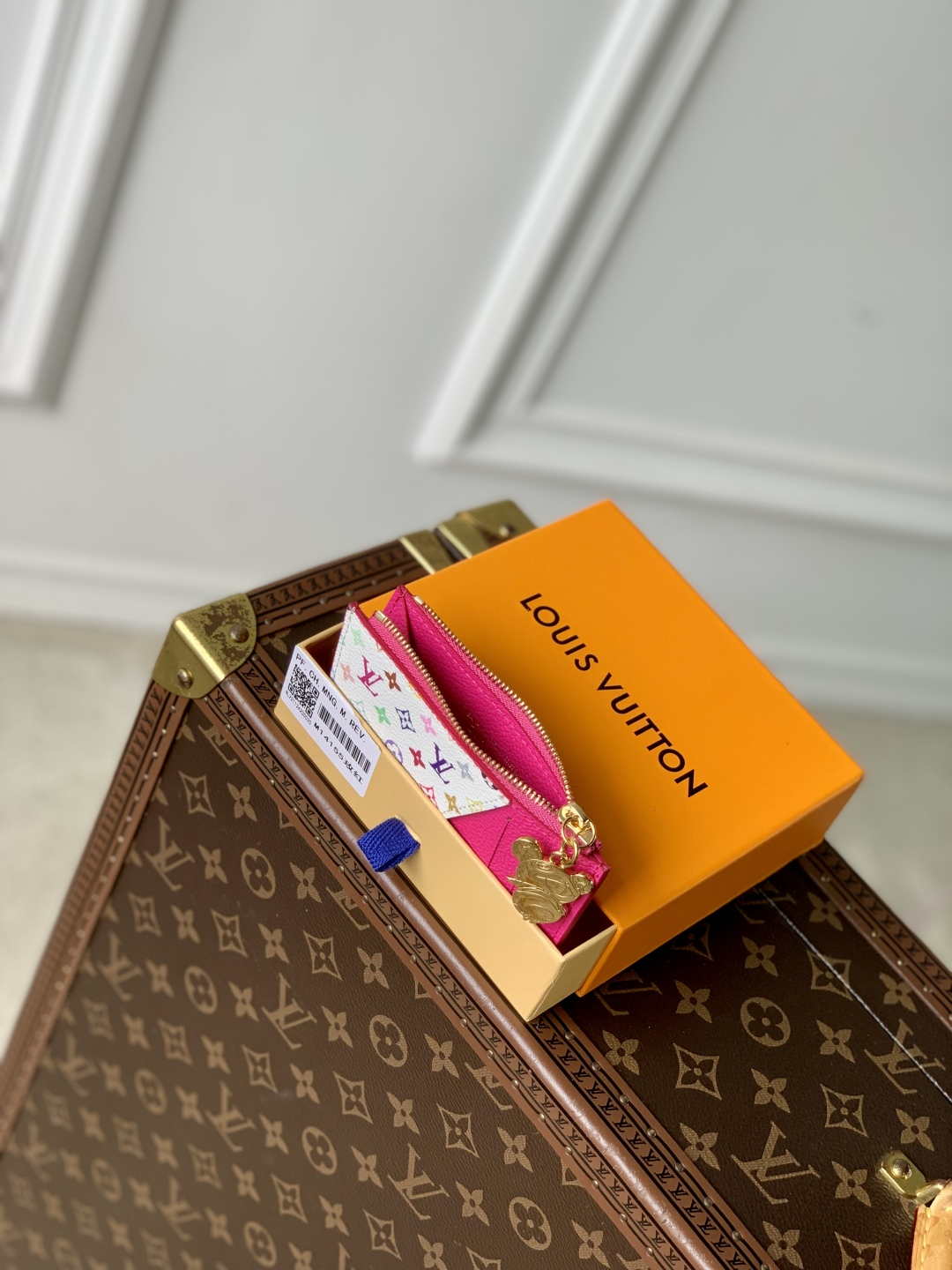 LV M14155 Louis Vuitton LV x TM Romy Card Holder Rose Red - Default Title - View 9