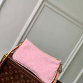 LV M14159 Louis Vuitton Liv Pochette Monogram Denim Bag Pink - Default Title - View 1