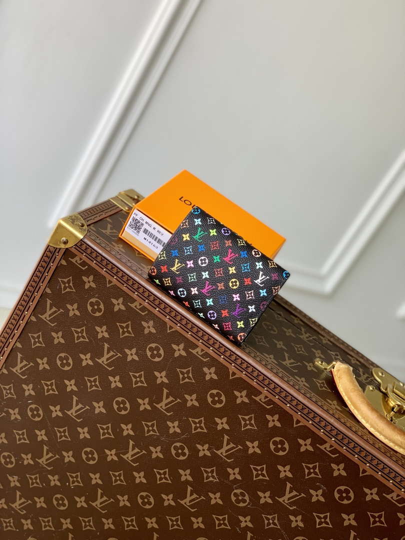 LV M14163 Louis Vuitton LV x TM Victorine Wallet Multicolored Black