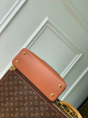 LV M14176 Louis Vuitton Capucines MM Bag Taurillon leather Brown - Default Title - View 4
