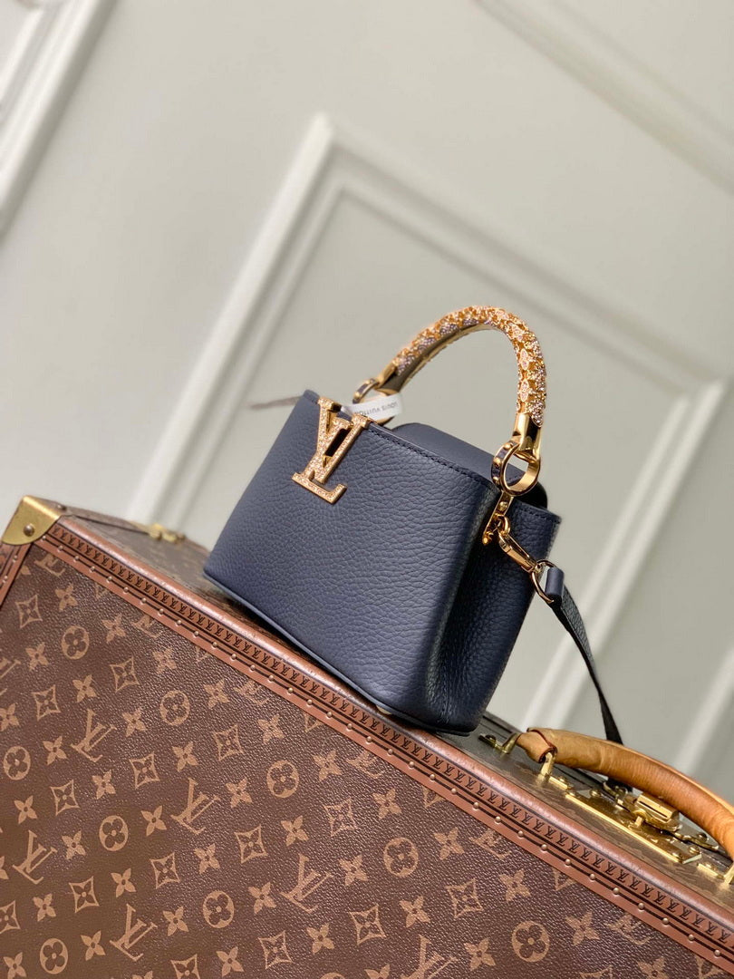 LV M14177 Louis Vuitton Capucines Mini Bag Blue