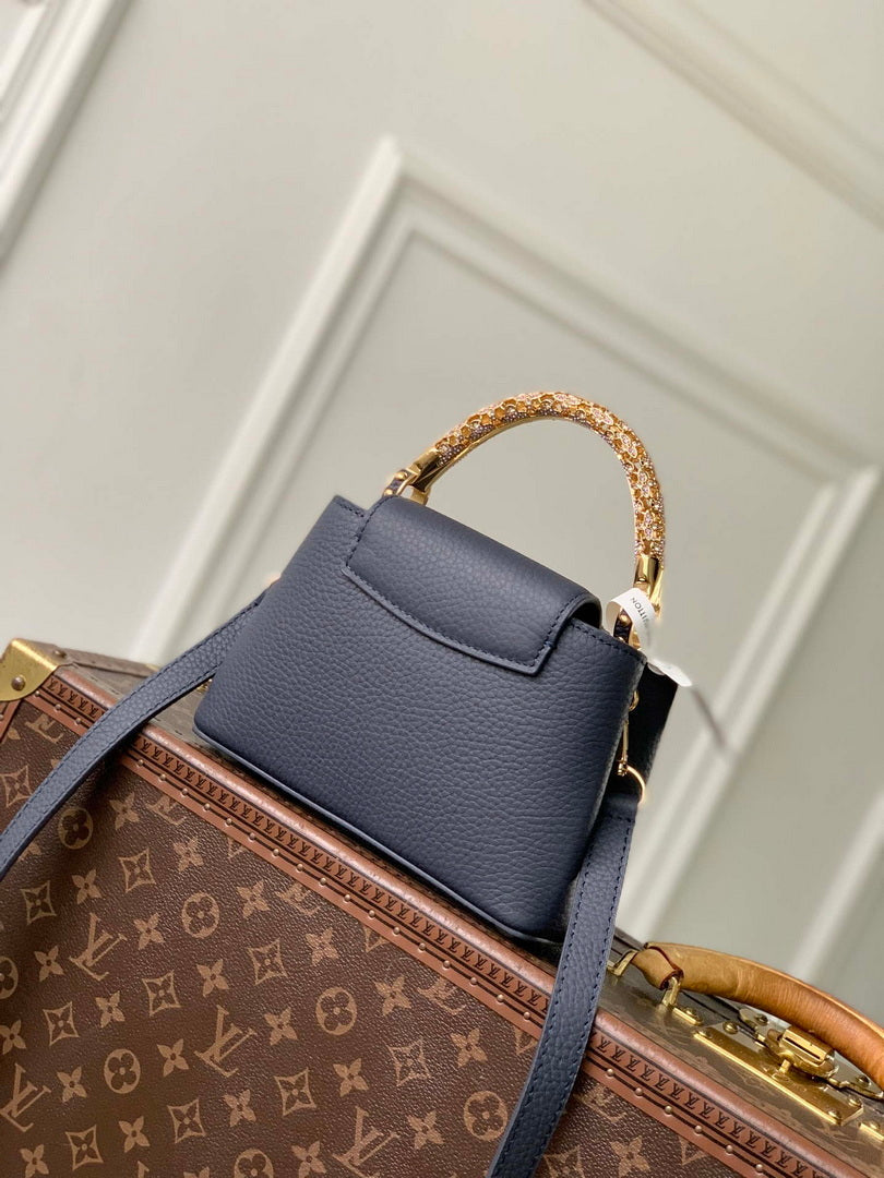 LV M14177 Louis Vuitton Capucines Mini Bag Blue