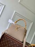 LV M14177 Louis Vuitton Capucines Mini Bag Gray