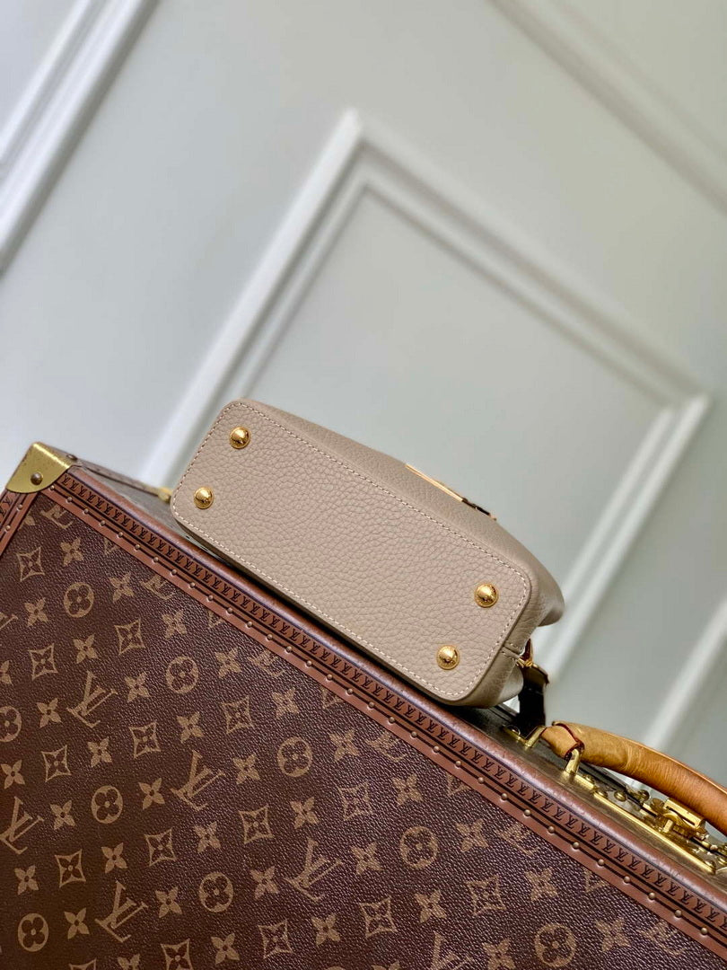 LV M14177 Louis Vuitton Capucines Mini Bag Gray