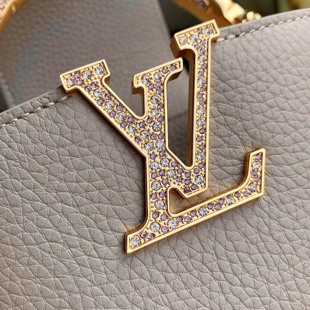 LV M14177 Louis Vuitton Capucines Mini Bag Gray