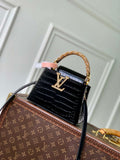 LV M14177 Louis Vuitton Capucines Mini Crocodile Skin Bag Black