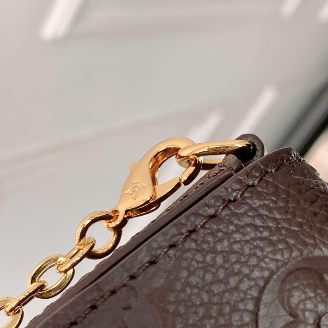 LV M14193 Louis Vuitton F¨¦licie Pochette Bag Chocolate Brown