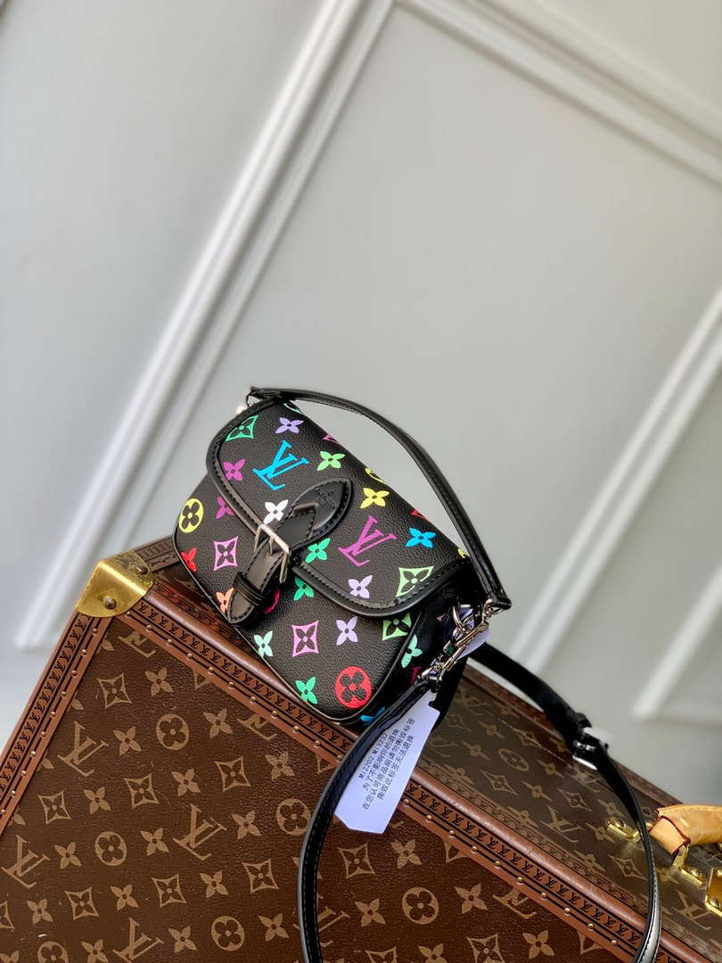 LV M14194 Louis Vuitton LV x TM Nano Diane Bag Black Multicolored Monogram Canvas - Default Title - View 2