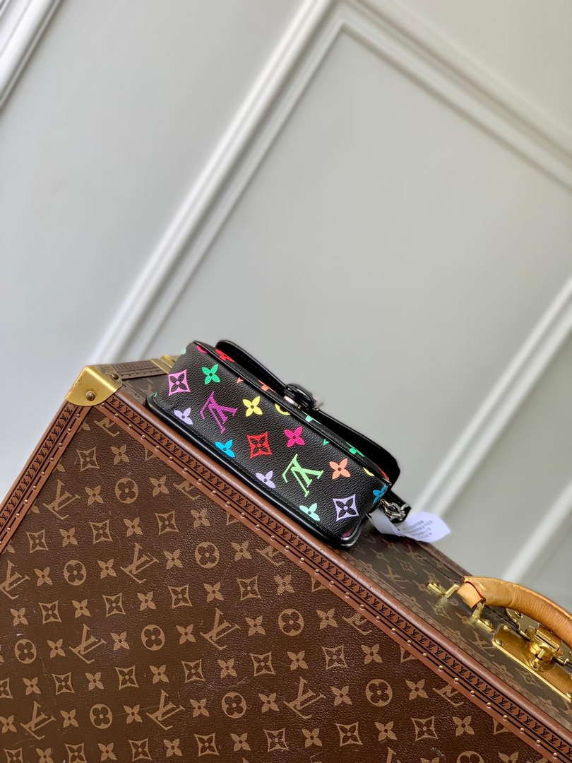 LV M14194 Louis Vuitton LV x TM Nano Diane Bag Black Multicolored Monogram Canvas
