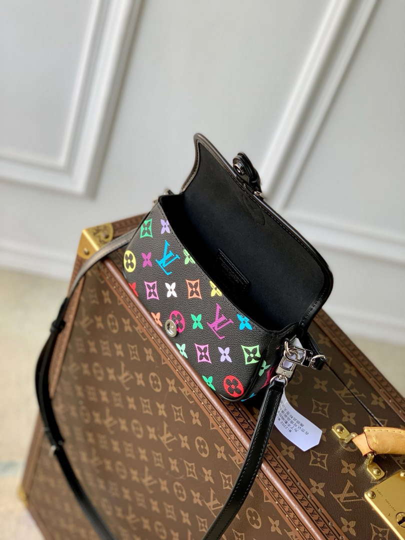 LV M14194 Louis Vuitton LV x TM Nano Diane Bag Black Multicolored Monogram Canvas