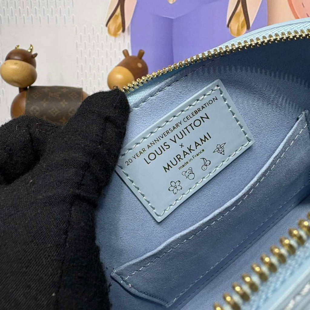 LV M14197 Louis Vuitton LV x TM Alma BB Handbag Washed Blue