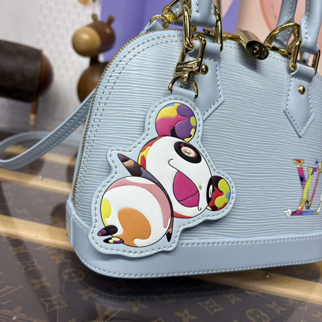 LV M14197 Louis Vuitton LV x TM Alma BB Handbag Washed Blue - Default Title - View 5