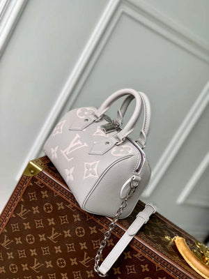 LV M14207 Louis Vuitton Speedy Bandouliere 20 Bag Gray/Quartz - Default Title - View 2