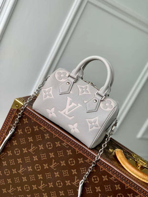 LV M14207 Louis Vuitton Speedy Bandouliere 20 Bag Gray/Quartz - Default Title - View 3