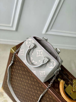 LV M14207 Louis Vuitton Speedy Bandouliere 20 Bag Gray/Quartz - Default Title - View 9