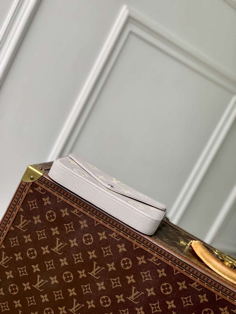 LV M14227 Louis Vuitton F¨¦licie Pochette Bag Gray/Quartz