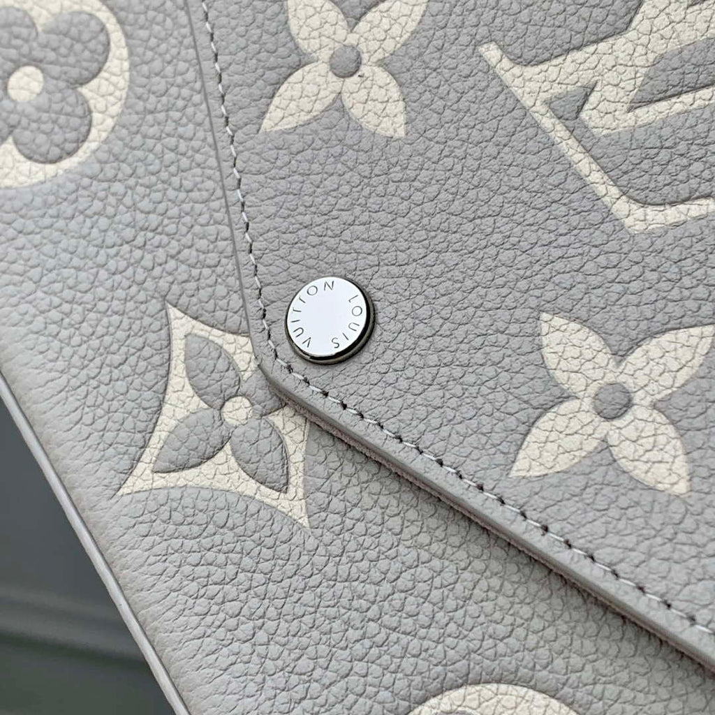 LV M14227 Louis Vuitton F¨¦licie Pochette Bag Gray/Quartz
