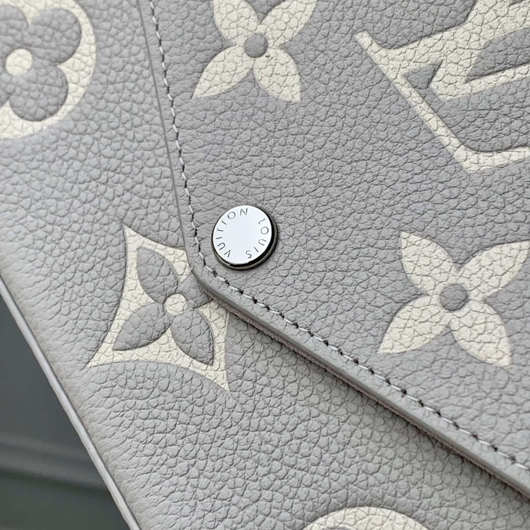 LV M14227 Louis Vuitton F¨¦licie Pochette Bag Gray/Quartz