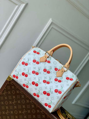 LV M14238 Louis Vuitton LV x TM Speedy Soft Bandouliere 30 Bag White - Default Title - View 3