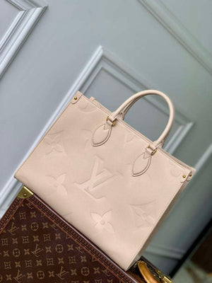 LV M14255 Louis Vuitton OnTheGo MM Bag Sand - Default Title - View 3