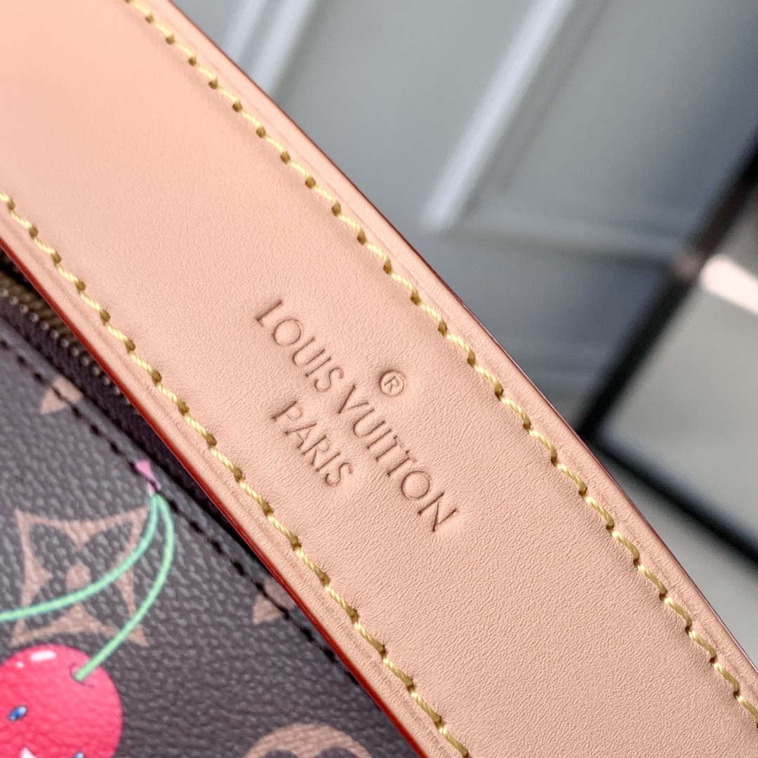 LV M14278 Louis Vuitton LV x TM Side Trunk MM Bag Cherry Coated