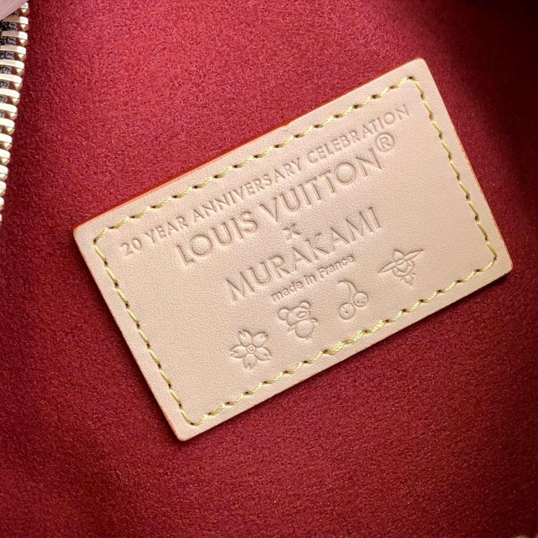 LV M14278 Louis Vuitton LV x TM Side Trunk MM Bag Cherry Coated