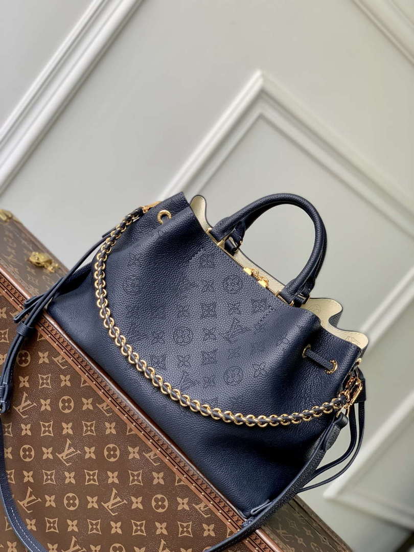 LV M14316 Louis Vuitton Bella Tote Bag Navy Blue - Default Title - View 1