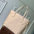 LV M14319 Louis Vuitton Neverfull MM Bag Sand - Default Title - View 1