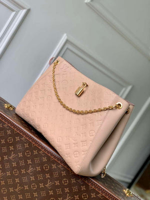 LV M14324 Louis Vuitton Anytime MM Cowhide Leather Bag Sand - Default Title - View 2