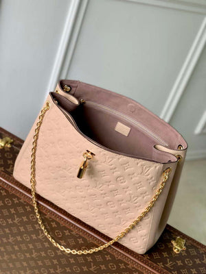 LV M14324 Louis Vuitton Anytime MM Cowhide Leather Bag Sand - Default Title - View 9
