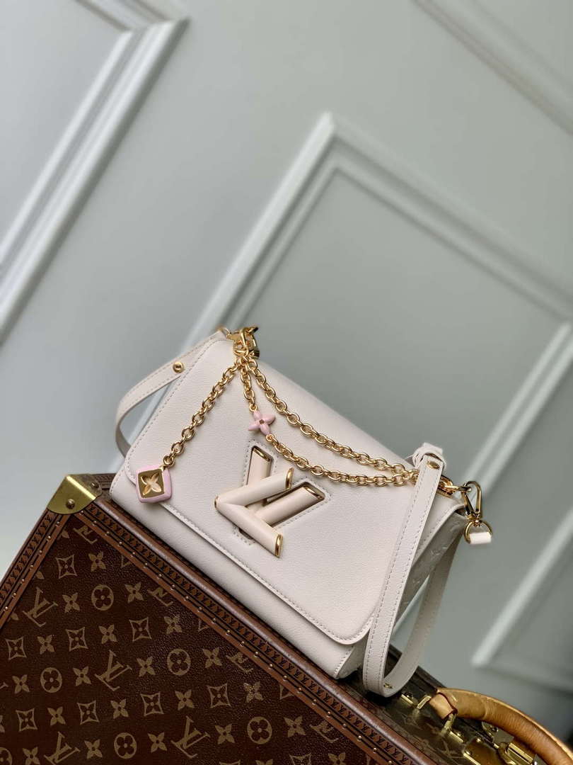 LV M14341 Louis Vuitton Twist MM Slim Bag Quartz - Default Title - View 1