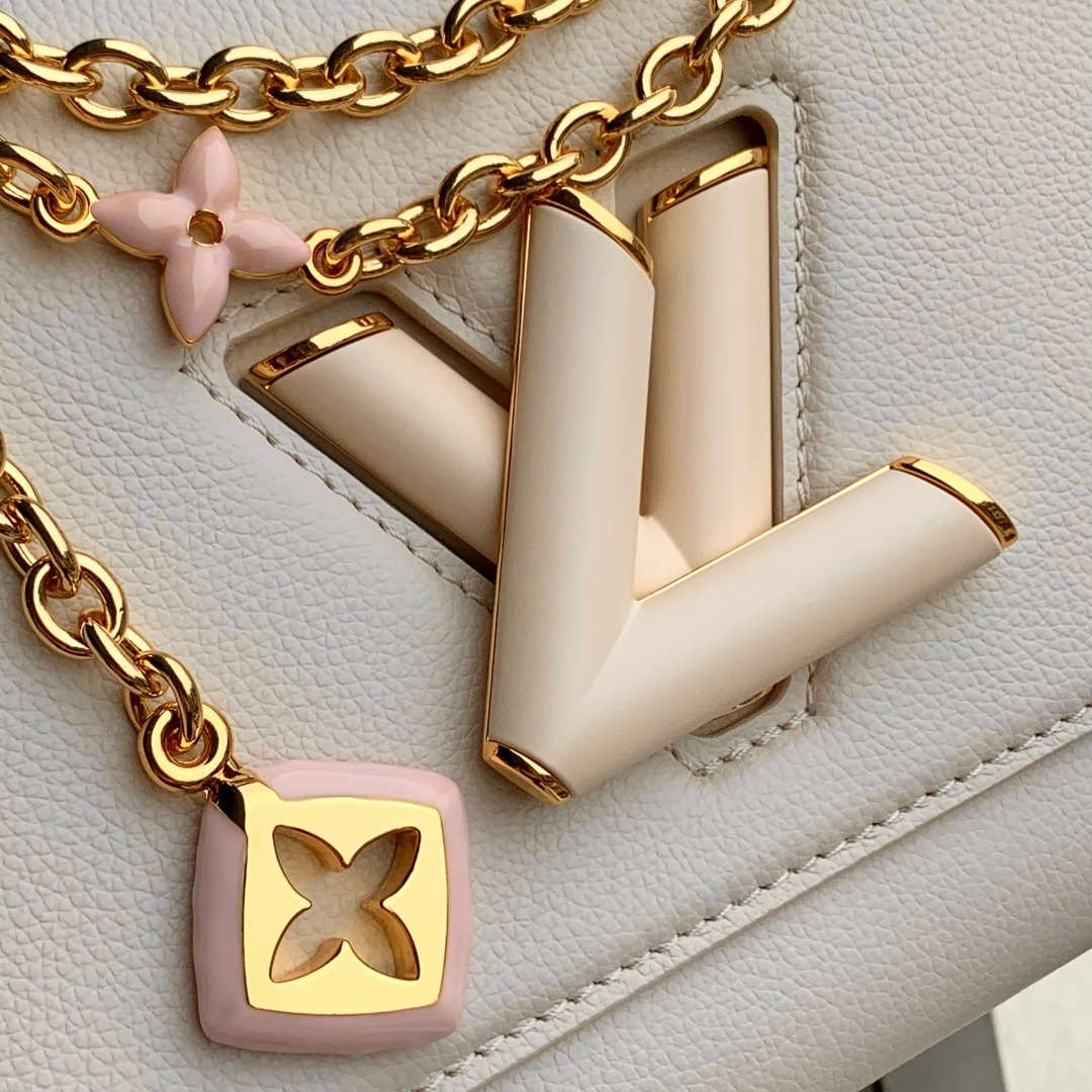 LV M14341 Louis Vuitton Twist MM Slim Bag Quartz