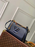 LV M14342 Louis Vuitton Twist MM Slim Bag Navy Blue