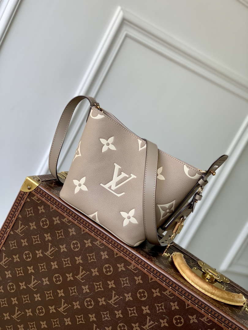 LV M13045 Louis Vuitton  All In BB Bag Bicolor Monogram Empreinte leather Cream - Default Title - View 1