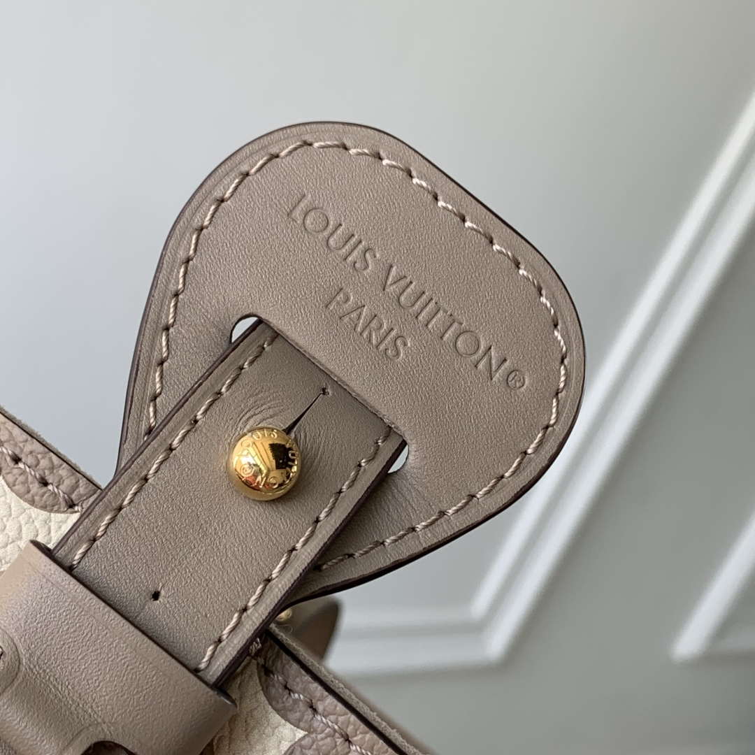 LV M13045 Louis Vuitton  All In BB Bag Bicolor Monogram Empreinte leather Cream