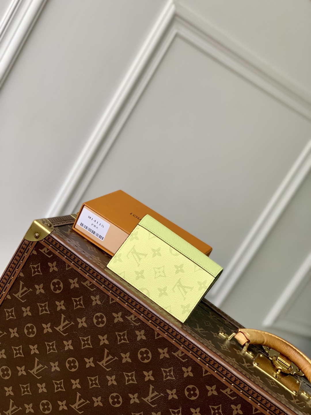 LV M14115 Louis Vuitton Passport Cover Taigarama Lemon Yellow - Default Title - View 2