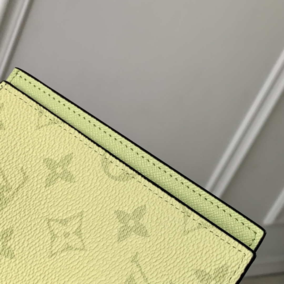 LV M14115 Louis Vuitton Passport Cover Taigarama Lemon Yellow
