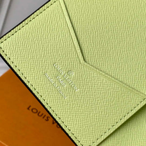 LV M14115 Louis Vuitton Passport Cover Taigarama Lemon Yellow - Default Title - View 8