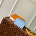 LV M14358 Louis Vuitton Passport Cover Taigarama Blue - Default Title - View 1