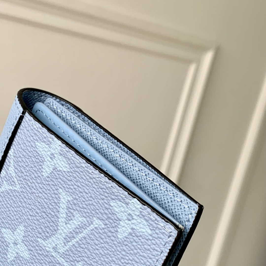LV M14358 Louis Vuitton Passport Cover Taigarama Blue