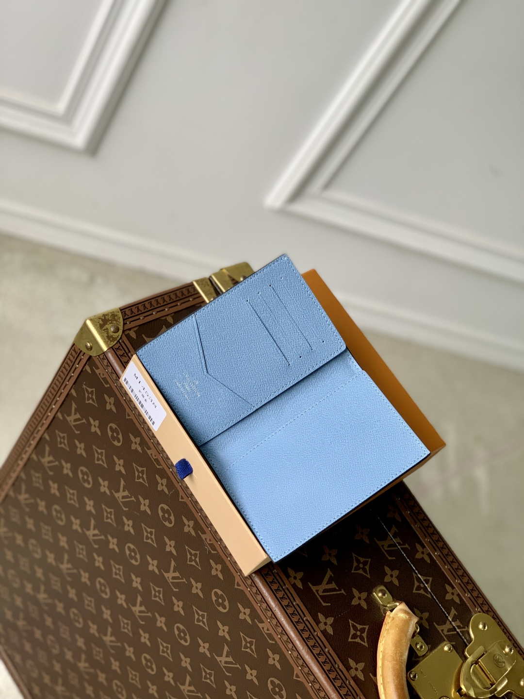 LV M14358 Louis Vuitton Passport Cover Taigarama Blue