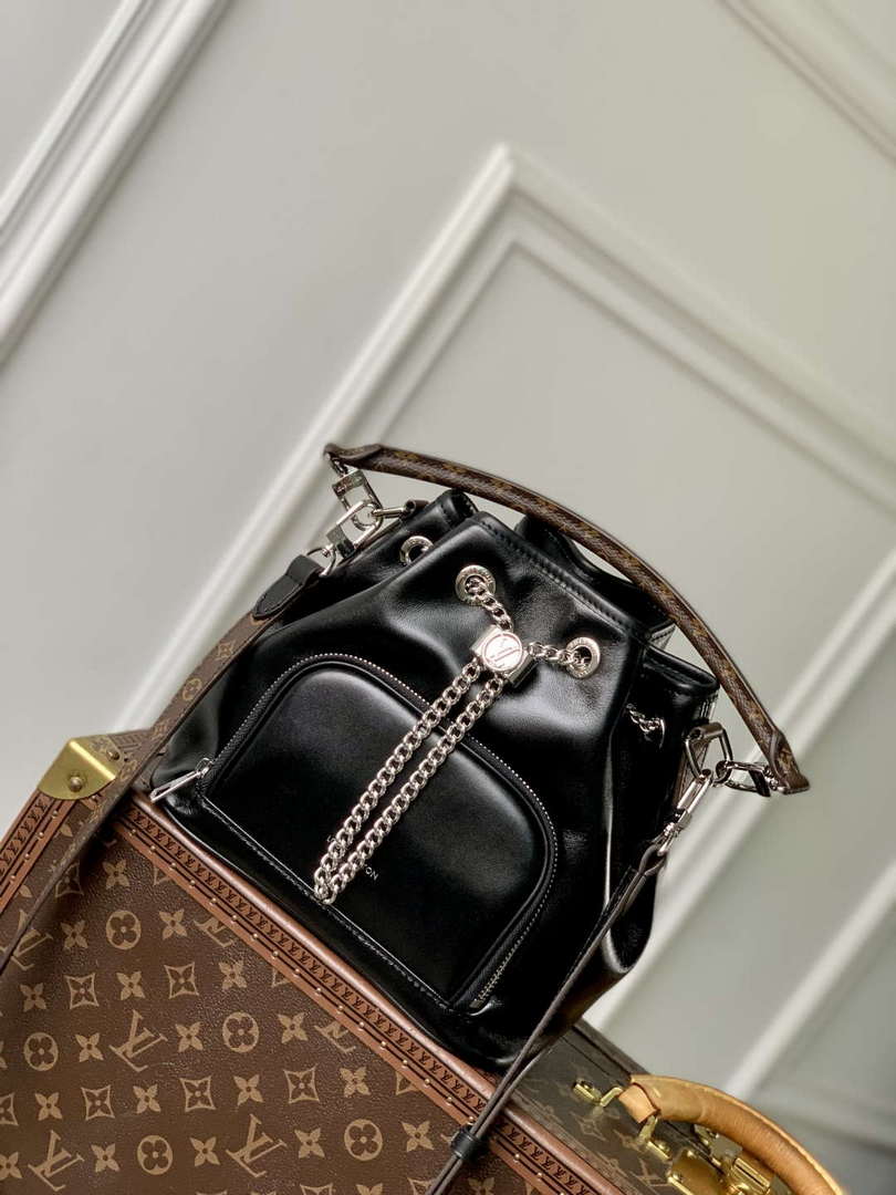 LV M14377 Louis Vuitton No Way Vibe Handbag Black - Default Title - View 1