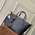 LV M14317 Louis Vuitton Blossom PM Handbag Navy Blue - Default Title - View 1