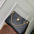LV M14414 Louis Vuitton Anytime PM Cowhide Leather Bag Black - Default Title - View 1