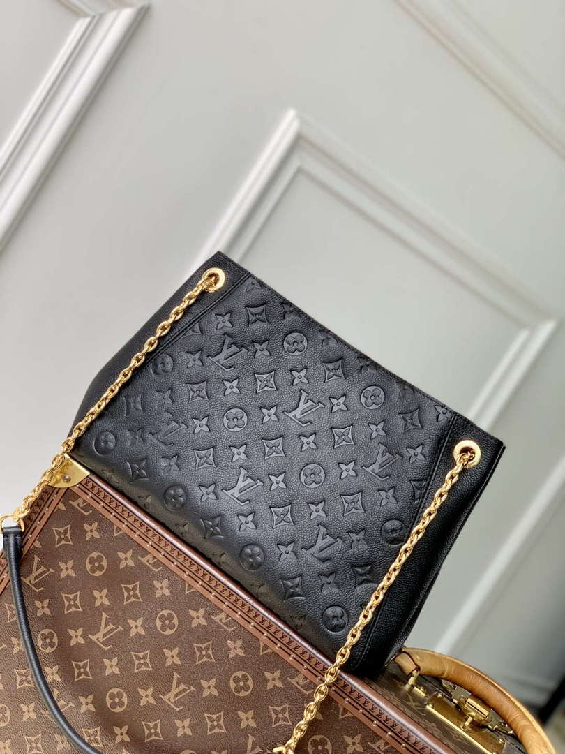 LV M14414 Louis Vuitton Anytime PM Cowhide Leather Bag Black